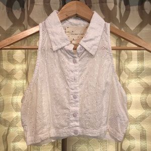 Eyelet Crop Top From Urban Outfitters